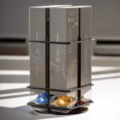 「 Vertuo」收納好整理NESPRESSO 原廠咖啡膠囊Vertuo系列收納架大膠囊盒儲放展示咖啡架 省空間 夾縫架