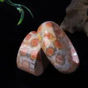 直播自助下單專用鏈接/翡達珠寶天然印尼玉石珊瑚玉大彩花手鐲萬花筒玻璃花果凍冰手鐲