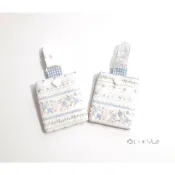 唯小伊手作＊夢幻花牆．藍＊寶寶平安符袋/香火袋/護身符袋/平安福袋＊客製
