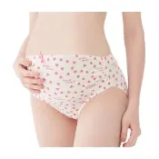 【Gennies 奇妮】孕婦內褲 莫代爾清新中腰內褲(粉 超值)