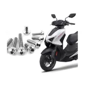 (店+)   JC-MOTO 勁戰七代 鈦螺絲 鈦合金螺絲 全車螺絲 碟盤螺絲 鐵板牙 車殼螺絲 64鈦 【飛碟白】