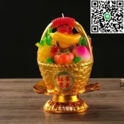 好康】蠟燭香蕉菠蘿壽桃柿子火龍石榴橘子造型蠟燭
