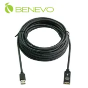 Benevo 專業型 10M 單埠主動式USB 2.0 訊號增益延長線(BUE2010U1)