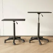 星光精品館 【可升降移動】邊桌 筆電桌 升降桌 站立辦公桌 床邊桌 宿舍書桌 學習桌 沙發邊幾 多功能收納 免工具安裝 學生租屋族適用