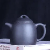 【星月】臺灣回流老茶壺宜興原礦紫砂名家早期吳云根純手工石黃秦權壺