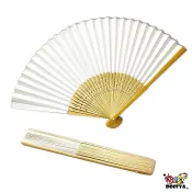 台灣現貨 手作DIY材料  竹藝空白摺扇 折扇 扇子 彩繪扇子 空白扇 竹扇