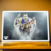 史蒂芬·柯瑞 NBA籃球明星 鐵皮畫 金屬海報 類球員卡 可來圖客制 臺灣出貨 Stephen Curry 金州勇士