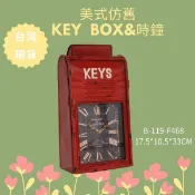 (藝所) 鑰匙盒 KET BOX 仿舊鐵藝工業風時鐘KEY BOX，鑰匙櫃，飾品櫃，居家裝飾，民宿，餐廳，店面佈置