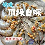 小富嚴選 【1200免運】活凍頂級白蝦 生鮮蝦子 活凍白蝦 50/60 (巴拿馬/850g/盒) 生白蝦