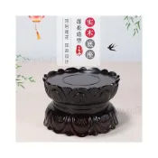 (店+)家用 供奉佛像 觀音菩薩 關公財神 蓮花台 實木質底座 圓形擺件 供佛神像 神明座 蓮花台底座 佛像