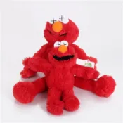 KAWS優衣庫聯名同款芝麻街公仔 Elmo 艾蒙 伯特 厄尼毛絨玩具