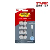 3M 無痕透明中型電線掛鉤/承重225g/37301｜史泰博