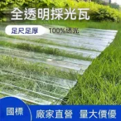 不透明浪板 板材 國標透明採光瓦 全透明陽光板 PC耐力板 塑料板 玻璃瓦 透明屋頂亮瓦 車棚防塵板 雨棚 天井小波浪