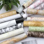 【媽媽咪呀】奢華大理石紋加厚防水防油汙廚房壁貼(1入)
