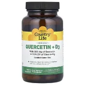 【iHerb】鄉村生活, 槲皮素 + 維生素 D3 素食膠囊，90 粒裝