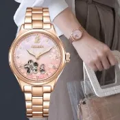 【CITIZEN 星辰】LADYS 時尚 櫻花限定機械女錶-34mm(PC1017-88Y)