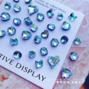 Rainbow Nail K9美甲異形尖底鑽 混合 20顆入 冰藍魅影 美甲大鑽