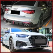 【AUDI A4/S4 碳纖維空力套件】奧迪A4 S4 2009-2024款改裝碳纖維前下巴側裙後下巴
