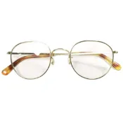 【DOKODEMO】Buddy Optical 日本製造 IAS Boston 太陽眼鏡，金色/淺灰色鈦金屬，二手