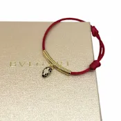 BVLGARI 寶格麗經典限量 SERPENTI FOREVER編織手環(限量紅)