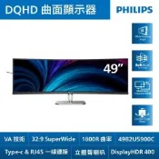 PHILIPS 飛利浦 49B2U5900C 49型 VA LCD QHD 75Hz 曲面電競螢幕(4ms//HDMI/抗藍光/零閃屏/HDR400)