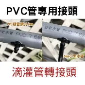 【花園城堡】台灣【水管達人】10入 PVC管專用 硬管用螺紋接頭轉4mm管接頭 連接管 螺紋轉2分 PVC硬管接頭