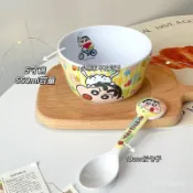 💖優選好貨💖兒童碗碗超可愛的米飯碗三麗歐卡通5寸成人兒童飯碗仿瓷防摔耐高溫湯麵碗泡面碗寶寶碗兒童餐具米