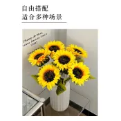 向日葵  仿真向日葵枝 (6色可選-長46cm) 仿真太陽花  仿真向日葵花朵  仿真花束 人造花  居家裝飾  裝飾花