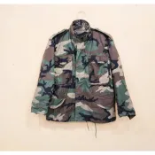 美國公發 M65 經典迷彩 軍用厚版外套 拉鍊夾克 尺碼S-XS  I 款 》  保暖實穿 • 機能性佳   ○美國製