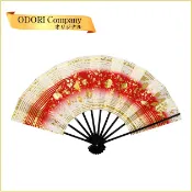 【日本直送】舞扇 扇子  29cm  紅色 天地金 金砂 線條 人氣 裝飾用 攝影用 日本 舞踊 附收納盒