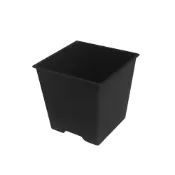 (店+)【蔬菜之家】四方型栽培盆4吋-黑色 厚適用多肉植物 透氣盆 塑膠花盆