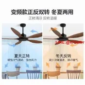 北歐大風力變頻吊扇工業商 家 餐廳電風扇靜音無燈復古吊頂風扇