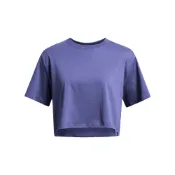 Under Armour 短袖上衣 女 Campus Boxy 短版T-Shirt 1383644-561 紫 