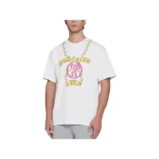  (店+)【MOSCHINO】MOSCHINO莫斯奇諾 SS22 字母Logo印花圓領套頭短袖T恤 男款 白色