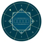 德州撲克桌布 桌墊✨圓形桌布德州撲克專用桌墊德撲桌布墊打撲克牌加厚桌面臺布 撲克桌墊 骰寶桌布