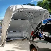 【免運】半自動移動折疊伸縮車庫防雨阻燃汽車停車棚加厚加棉保暖車罩戶外 車棚 擋雨棚 折疊棚 遮陽棚 KO1Z