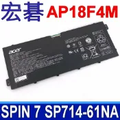 筆電達人 ACER AP18F4M 原廠電池 Chromebook 714 715 CB714 CB715 1W 1WT / SPIN 7 SP714-61NA