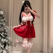 【情趣】情趣內衣聖誕節服裝cosplay夜店演出制服甜美連衣裙套裝8877