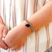 覓品 Mi-Pin Nora手作工匠x覓品竹北手作店-設計款不鏽鋼手鍊-青金石小象墜飾