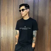 美國百分百【全新真品】GIVENCHY 短袖 棉質 T恤 紀梵希 上衣 LOGO 短T 黑色 CP26