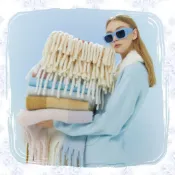 Bobo代購💌 UGG OZLANA 秋經典羊毛格子寬版圍巾披肩合輯
