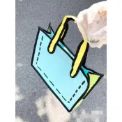 附發票🔥ins單肩包女2022新款漫畫包斜挎包女單肩包動漫包二次元2d包包