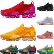 2021 新款男女通用 MOC 2 2.0 FK 男式無鞋帶未來主義跑步鞋衝擊慢跑女式氣墊針織運動鞋男 36-45