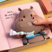好習慣培養親子推拉書寶寶好習慣養成0-3歲啓蒙認知翻翻書機關書