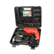 (店+)【SHIN KOMI 型鋼力】附調速開關 四分震動電鑽 豪華工具箱組 SK824110K 電動起子機 電動螺絲起子機 電鑽起子機 中崙五金