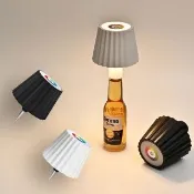 【西格傢飾】百褶酒瓶蓋彩色氛圍燈(露營燈 酒瓶燈 小夜燈 檯燈 交換禮物)
