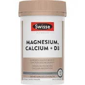 [Strawberrynet草莓網]【Swisse 斯維詩】Swisse Ultiboost Magnesium, Calcium D3