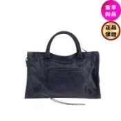 Balenciaga 823058 Le City 小羊皮中款機車包 黑色銅釦✨2026季度全新✨