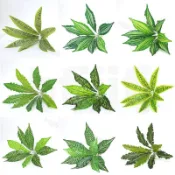 ［🎀限時折扣🍂］ 仿真植物 人造植物 假植物 墻綠植墻插花裝飾配材 蕨類假葉子 9叉把束鳥巢蕨 葉萬年青