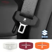 SUZUKI 鈴木汽車安全帶保護套矽膠扣防滑防刮汽車內飾配件適用於 Swift XL7 Vitara Jimny SX4